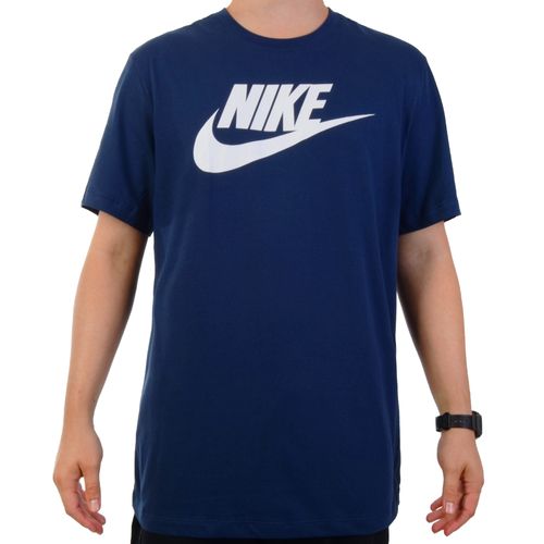 Camiseta Nike Sportswear - AZUL/BRANCO / P