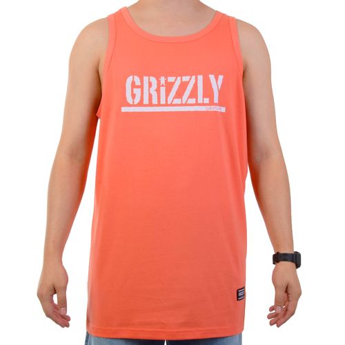 Camiseta Regata Grizzly Stamped Tank - LARANJA / M