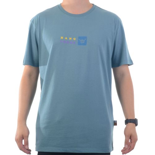 Camiseta Masculina Hang Loose Aloha - AZUL / G