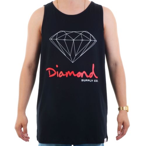Camiseta Masculina Regata Diamond Og Sign Tank - PRETO / P