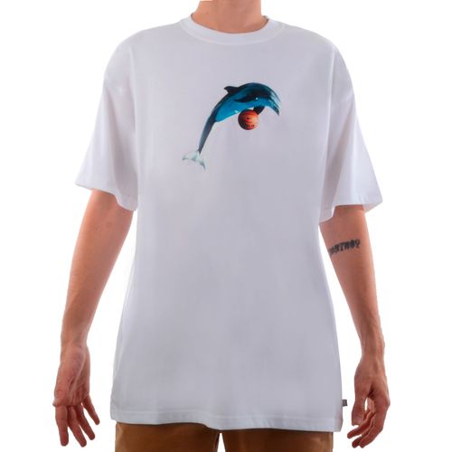 Camiseta Masculina Especial Nike SB Golfinho Branca - BRANCO / P