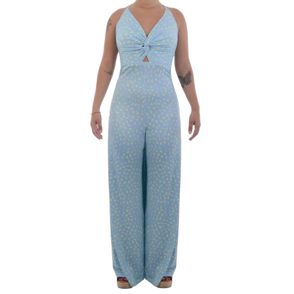 Macacão Wide Leg Estamp Texture