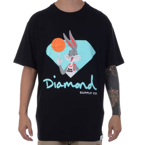 Camiseta Masculina Diamond Bugs Bunny Diamond x Tune Squad - PRETO / G