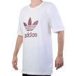 Camiseta-Adidas-Trefoil-Logo-Vinho-BRANCO