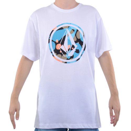 Camiseta Masculina Volcom Liquid Light - BRANCO / M