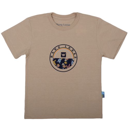 Camiseta-Infantil-Hang-Loose-Rainbowfishi---BEGE