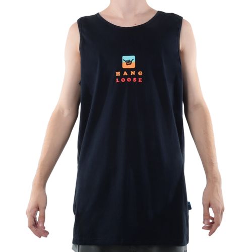 Camiseta Regata Masculina Hang Loose Sunset - PRETO / M