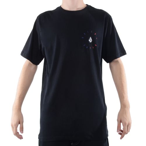 Camiseta Masculina Volcom Slim Bird - PRETO / P