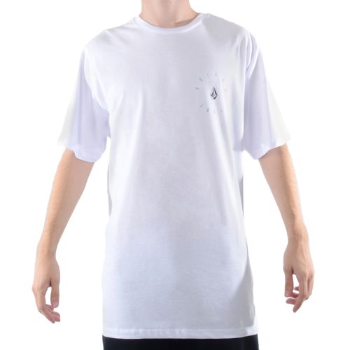 Camiseta Masculina Volcom Slim Bird - BRANCO / GG