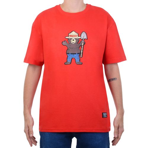 Camiseta-Masculina-Grizzly-Smokey-VERMELHO