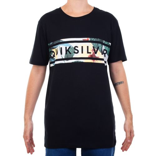 Camiseta-Masculina-Quiksilver-Front-Line-Is-Land-PRETO