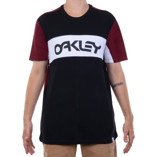 Camiseta Masculina Oakley Arcade Preta - PRETO / P