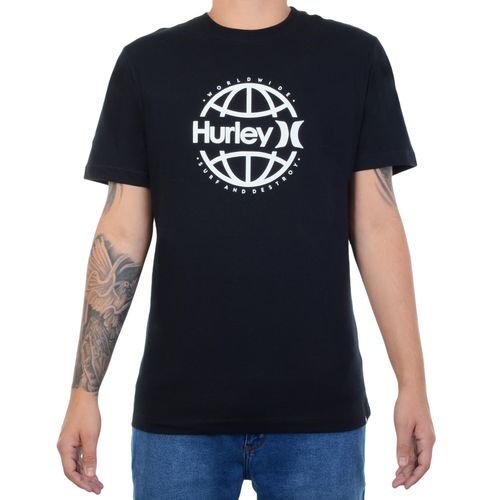Camiseta Masculina Hurley Worldwild - PRETO / P