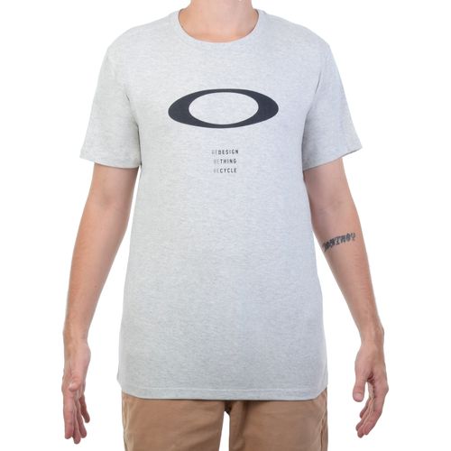 Camiseta Masculina Especial Oakley Rec Ellipse - CINZA / P