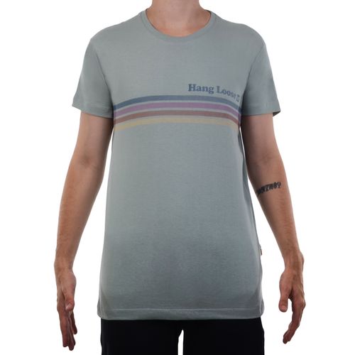 Camiseta Masculina Hang Loose Stripe - AZUL CLARO / P