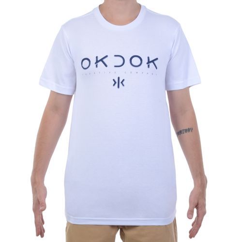 Camiseta Masculina Okdok Silk Simple - BRANCO / P