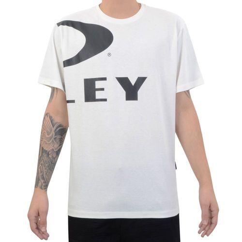 Camiseta Masculina Oakley Ellipse - BRANCO / P