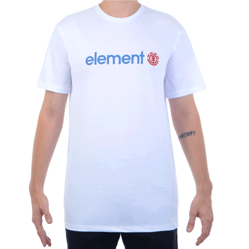 Camiseta Masculina Unissex Element Blazin Logo - BRANCO / P