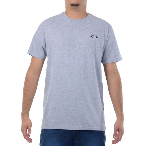 Camiseta Masculina Oakley Icon Tee - CINZA CLARO MESCLA / P