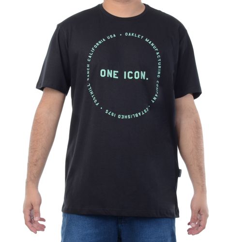 Camiseta-Masculina-Oakley-Mod-One-Icon-PRETO