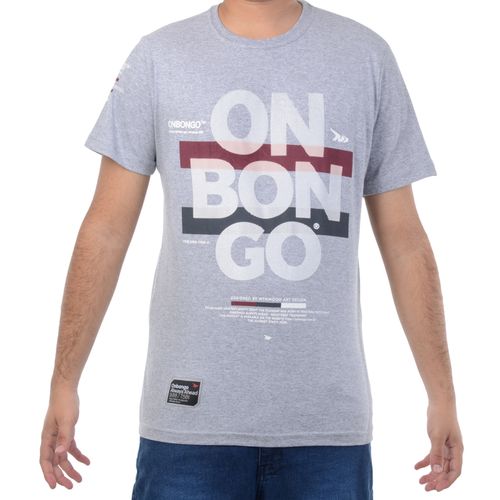 Camiseta Masculina Onbongo Basic - CINZA / P