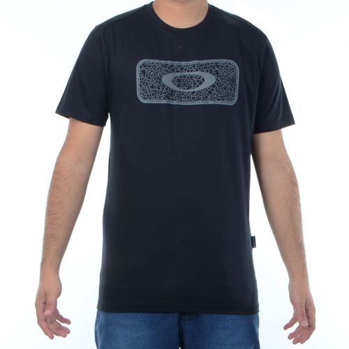 Camiseta-Masculina-Oakley-Blackout-PRETO