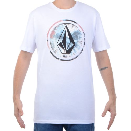 Camiseta Masculina Volcom Circle - BRANCO / P