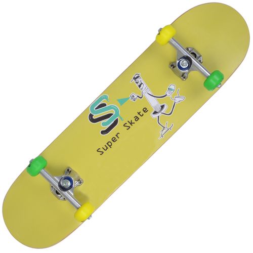 Skate-Montado-Super-Skate-Iniciante-Amarelo