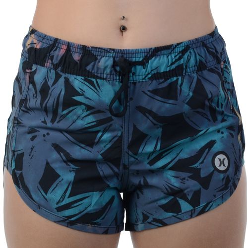 Shorts Feminino Hurley Aqua Lotus - PRETO / M