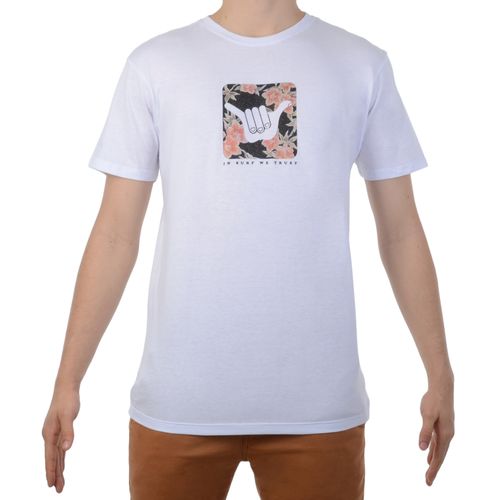 Camiseta Masculina Hang Loose Cherry - BRANCO / P