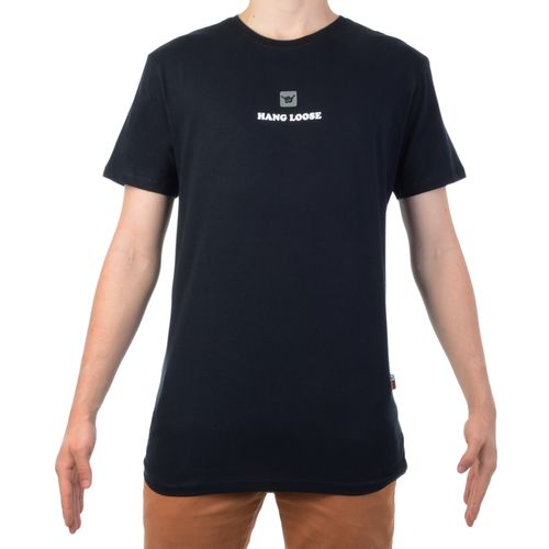 Camiseta Masculina Hang Loose Blanks - PRETO / G