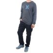 Camiseta-Masculina-Hurley-Silk-icon-MESCLA-PRETO