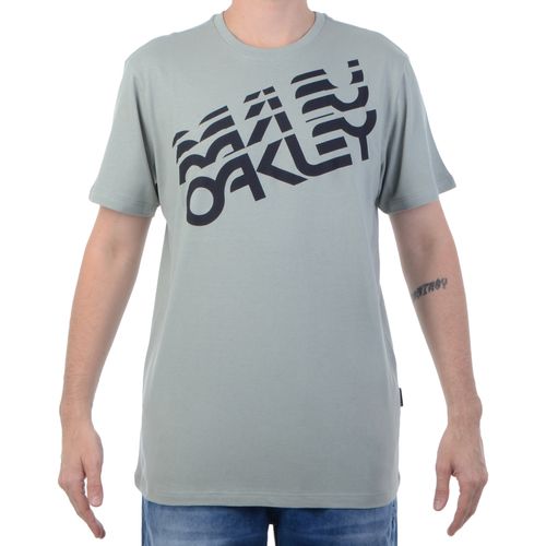 Camiseta Masculina Oakley Basic - CINZA / P
