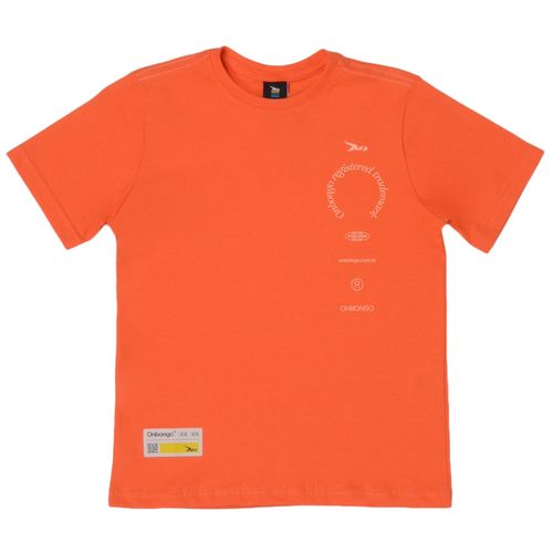 Camiseta-Infantil-Onbongo-D366A-TANGERINA