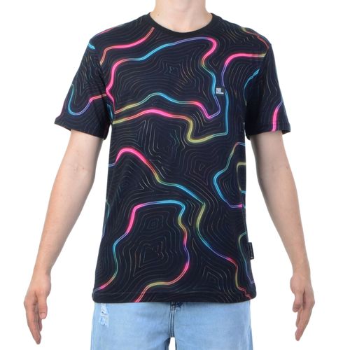 Camiseta Masculina MCD Neon - PRETO / G