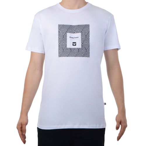Camiseta Masculina Hang Loose Pattern - BRANCO / P