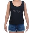 Regata-Feminina--Hurley-Regata--Confortable-PRETO