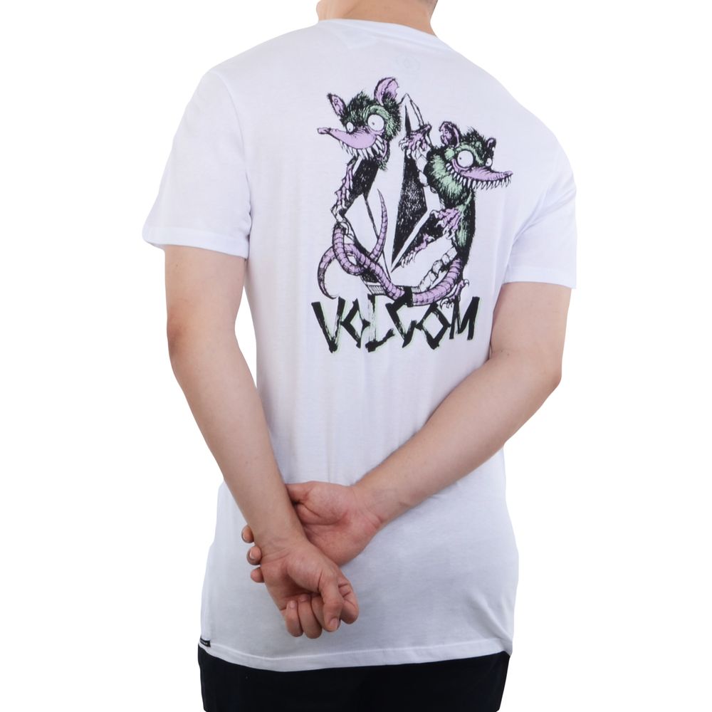 Camiseta oakley masculina the dragon tattoo tee branco