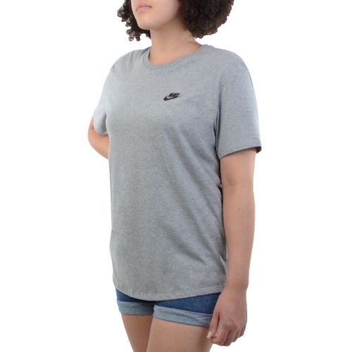 Camiseta-Feminina-Nike-Sportswear-Cinza