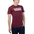 Camiseta-Masculina-Vans-Classic-Logo-Burgundy-White-VINHO-BRANCO