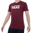 Camiseta-Masculina-Vans-Classic-Logo-Burgundy-White-VINHO-BRANCO