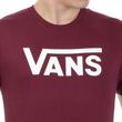 Camiseta-Masculina-Vans-Classic-Logo-Burgundy-White-VINHO-BRANCO