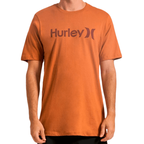 Camiseta-Masculina-Hurley-Silk-O-O-Solid-LARANJA