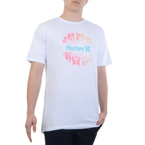 Camiseta-Masculina-Hurley-Circle-BRANCO