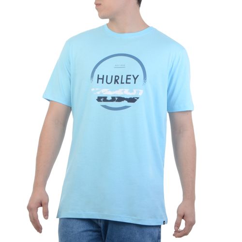 Camiseta-Masculina-Hurley-Circle-99-AZUL