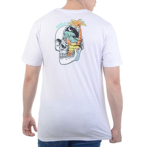 Camiseta-Masculina-Hurley-Skull-Night-BRANCO