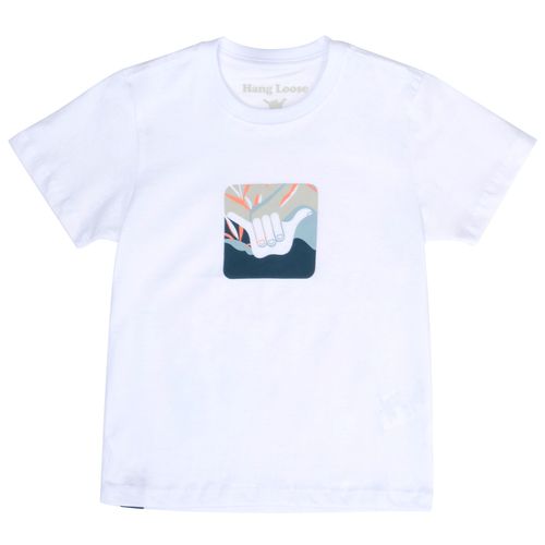 Camiseta-Infantil-Hang-Loose-Ecologo-BRANCO
