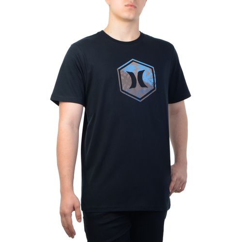 Camiseta-Masculina-Hurley-Hexa-PRETO