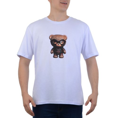 Camiseta-Masculina-BearHugs-Toyart-Leonard-BRANCO