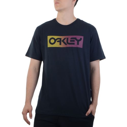 Camiseta-Masculina-Oakley-Lines-Graph-Blackout-PRETO